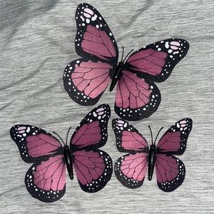 Assortment of Pink Monarch Butterflies